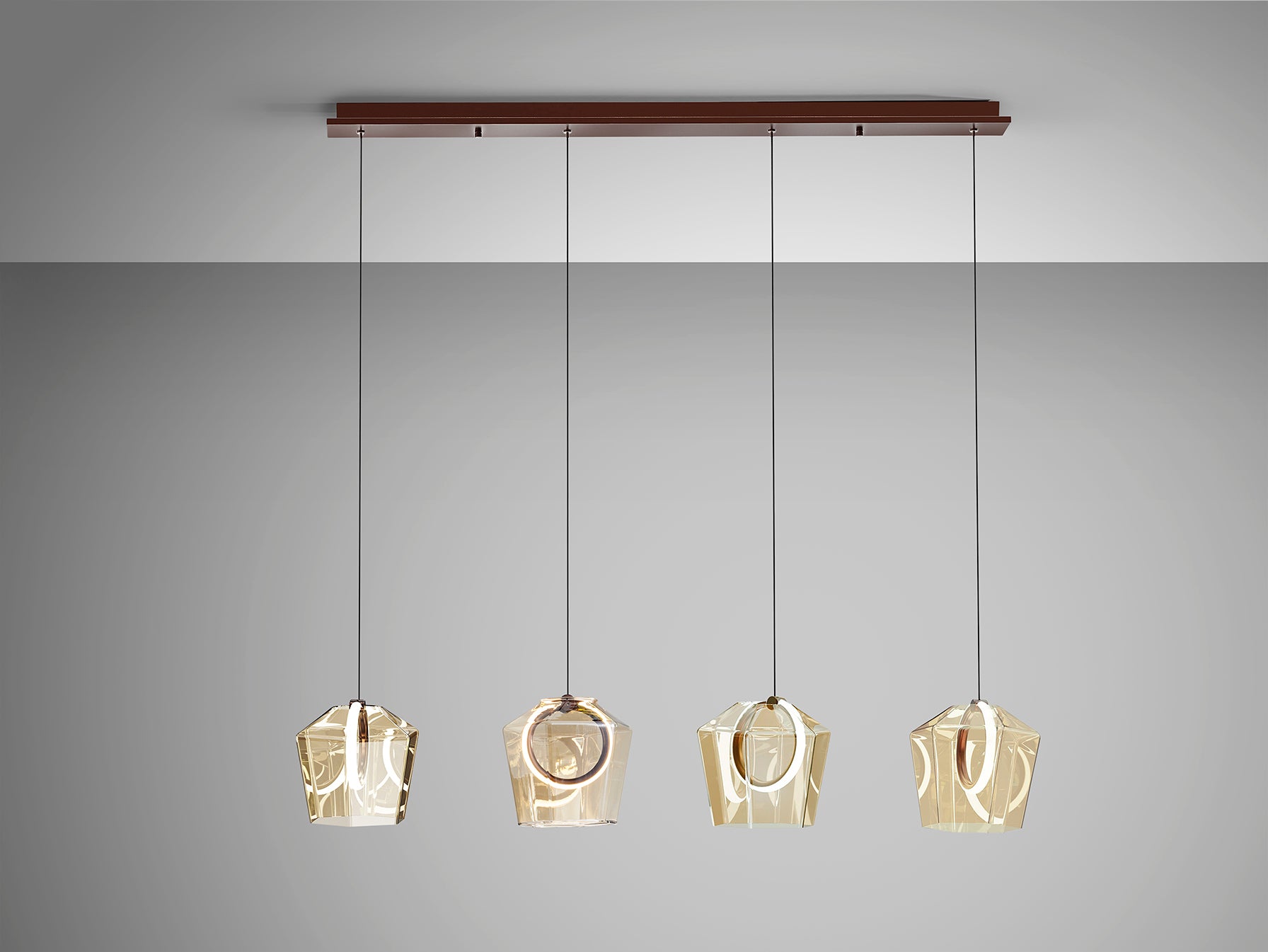 Ingrid 4Lt Kitchen Island/ Table Light- Champagne