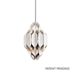 Haiku 1Lt Mini Pendant - White & Stainless