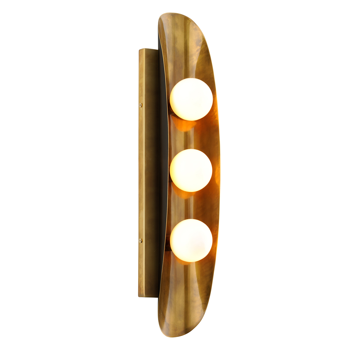 Hopper 1/3Lt Wall Sconce - Brass