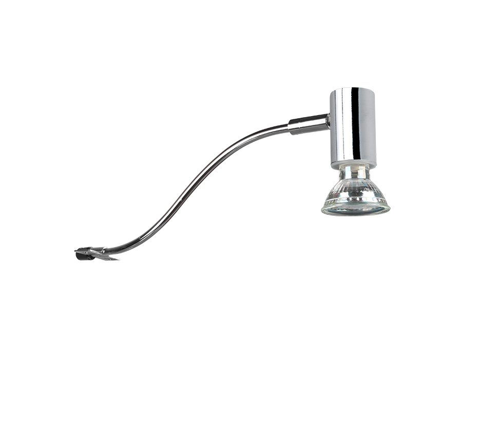 Giada 1Lt IP44 Task Light - Black/Chrome