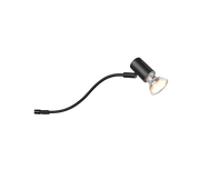 Giada 1Lt IP44 Task Light - Black/Chrome