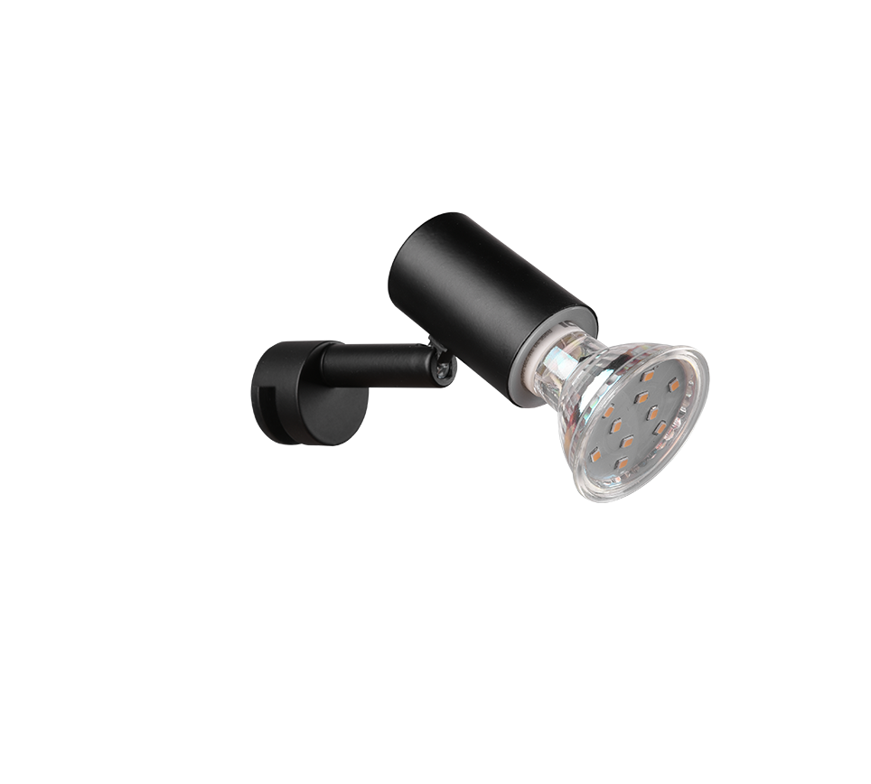 Lorenzo 1Lt Bathroom Spotlight - Chrome/Black