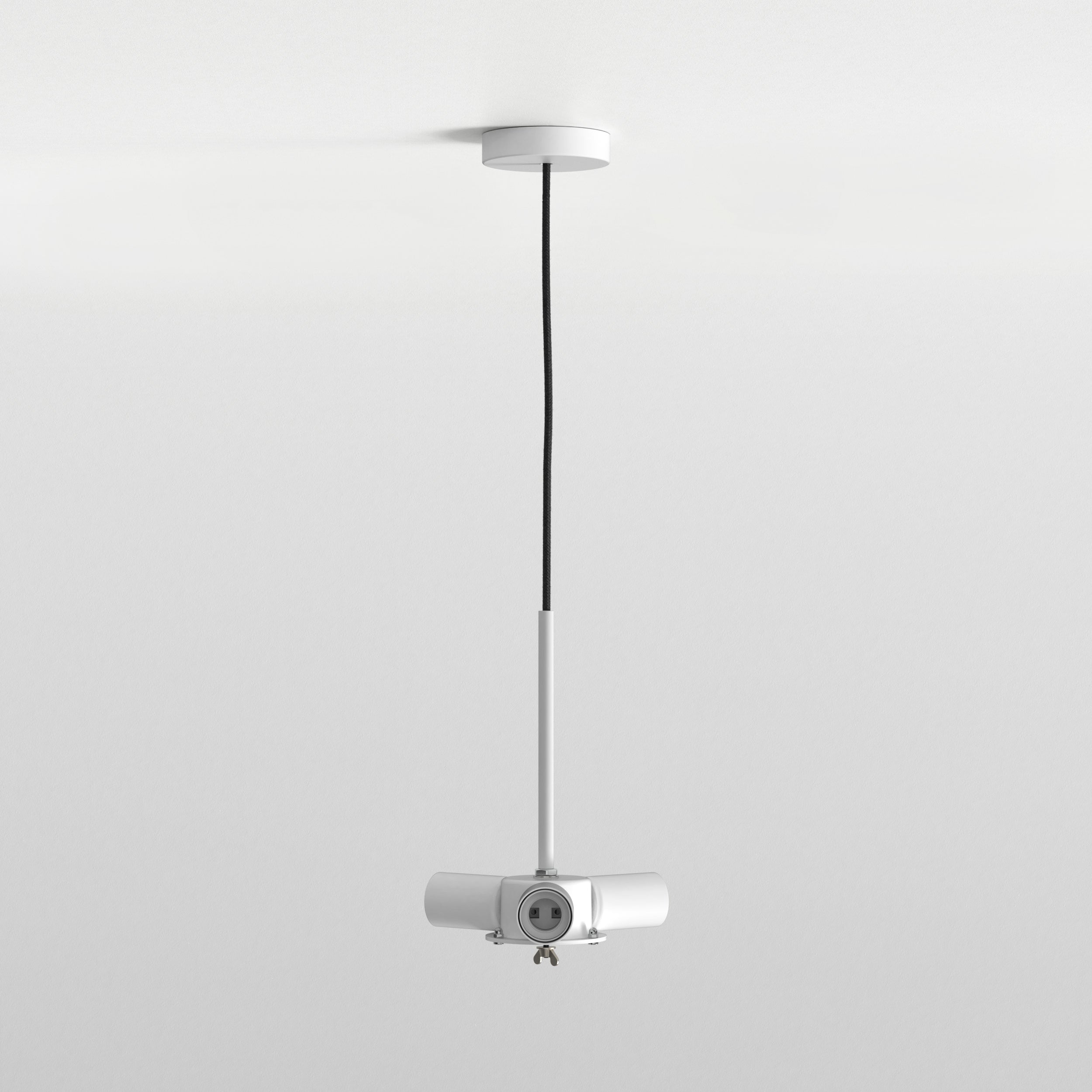 Cambria Indoor Pendant Lights - Nickel/ White