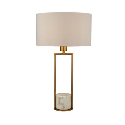 Claire Marble Table Lamp - Gold Metal