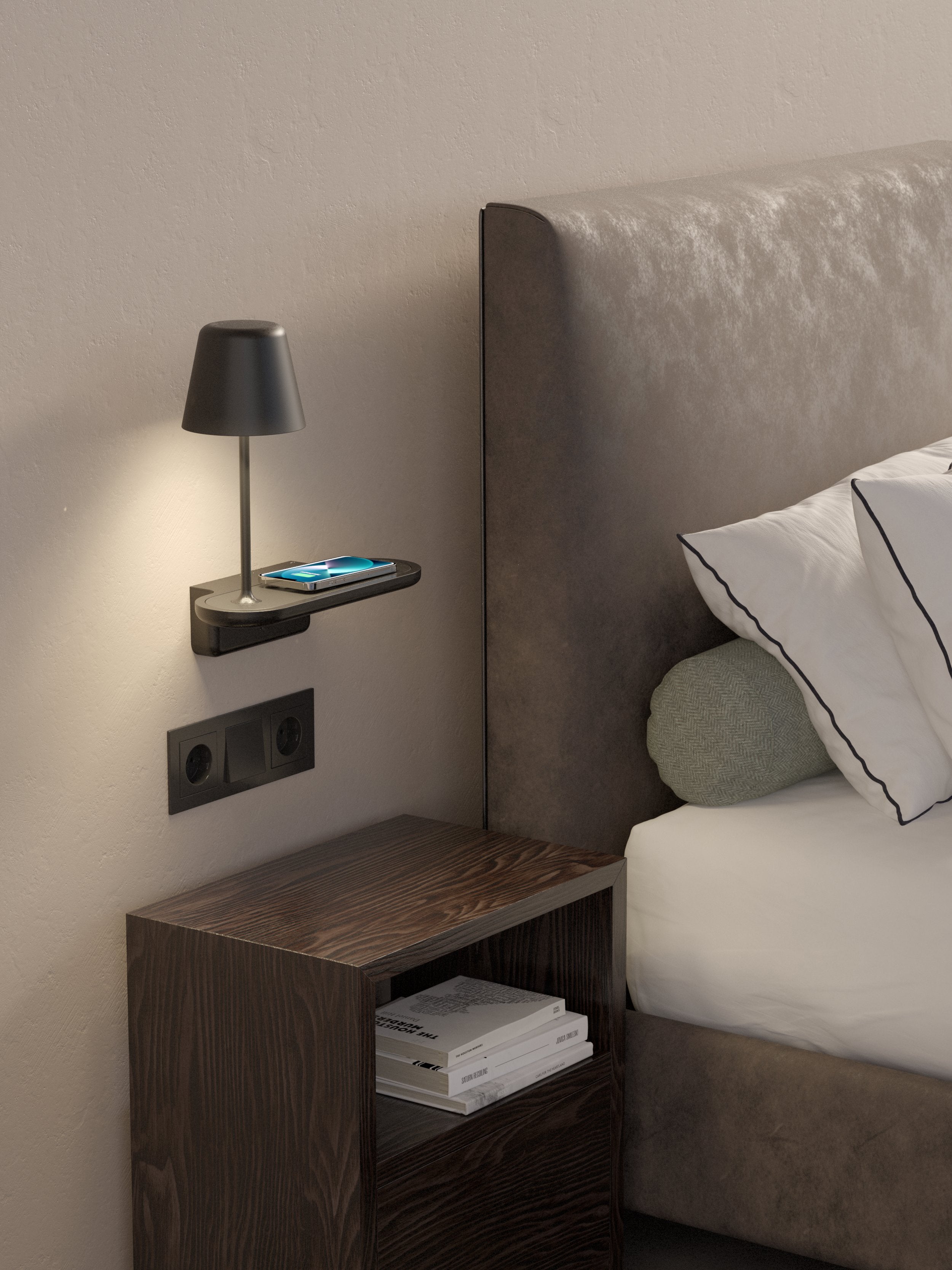 Ito Phone Charger Light- Black/ White Finish