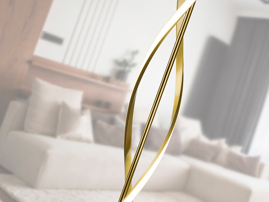 Dido LED Floor Lamp - Gold Finish