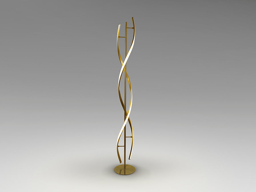 Dido LED Floor Lamp - Gold Finish