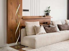 Dido LED Floor Lamp - Gold Finish