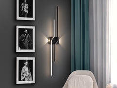 ZigZag 4Lt LED Wall Light -  Black