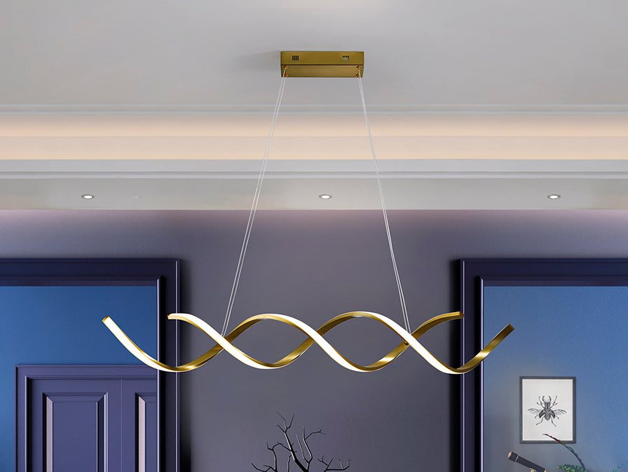 Dido LED Kitchen Island Light- Gold Finish