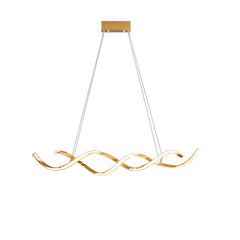 Dido LED Linear Pendant - Bright Gold