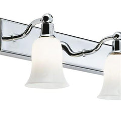 Ecuador 4 Lt Led Bathroom Light - Chrome & Opal Glass, Ip44