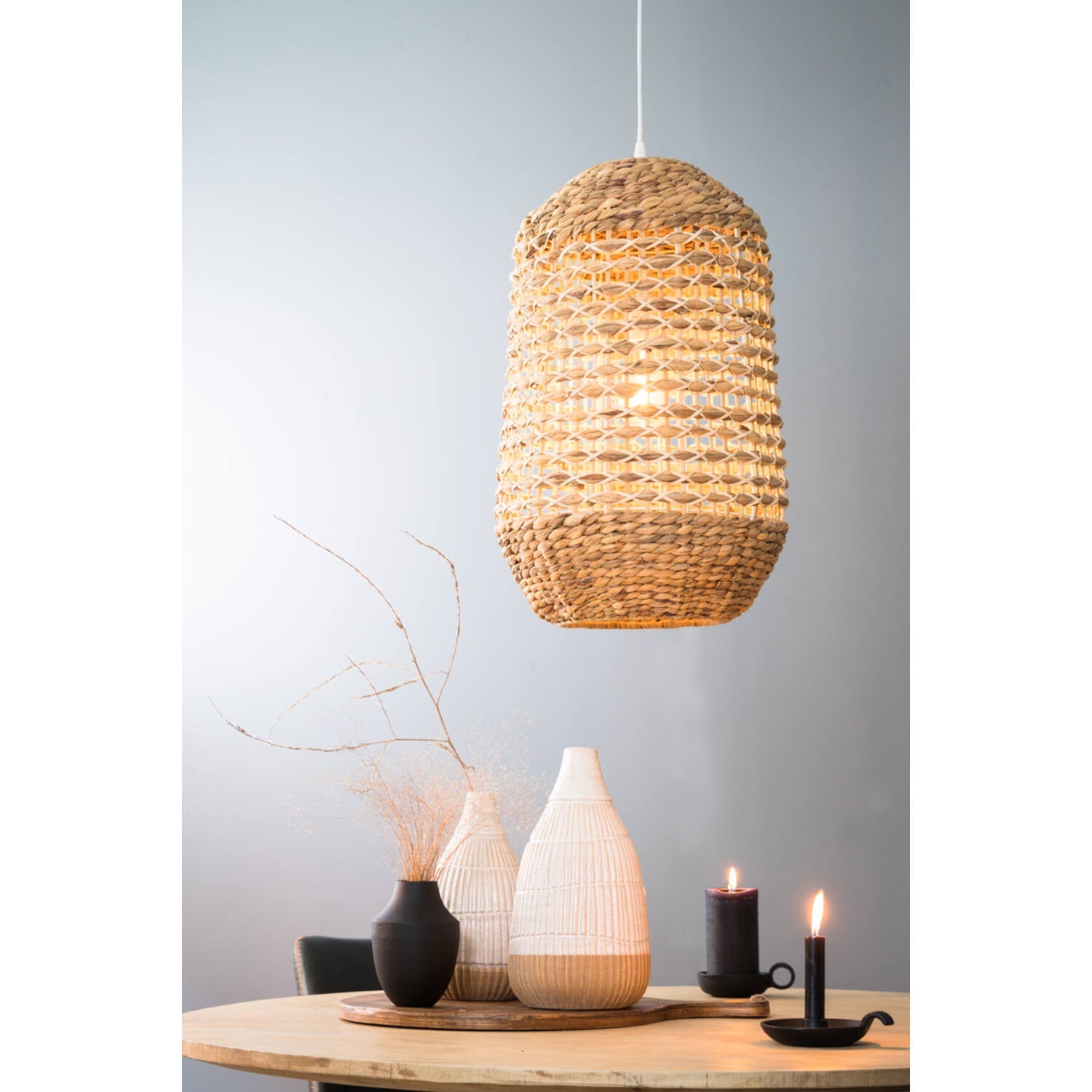 Tripoli Hanging lamp rattan natural- Various Finishes/ Sizes