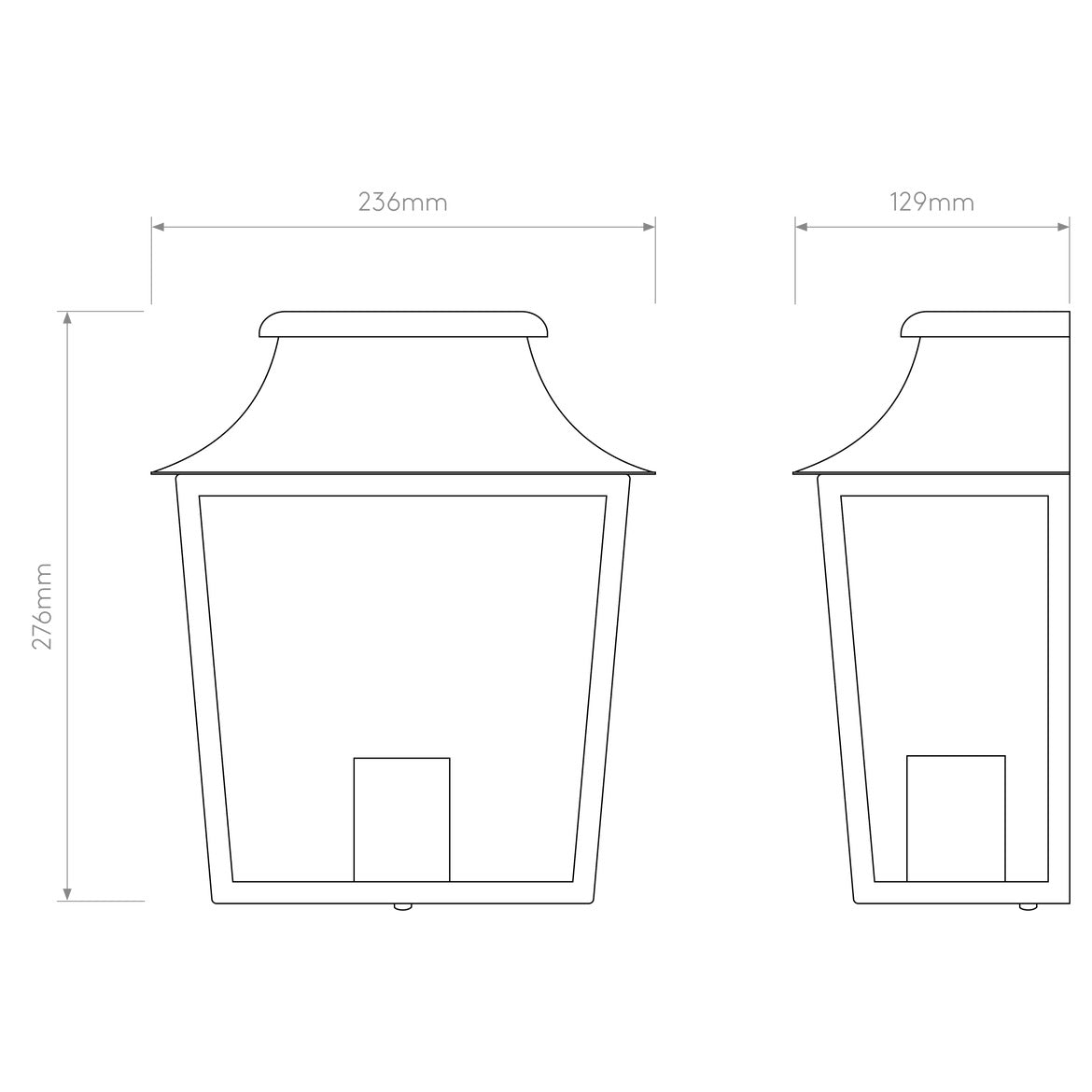 Richmond 235/285 Outdoor Flush Light IP44