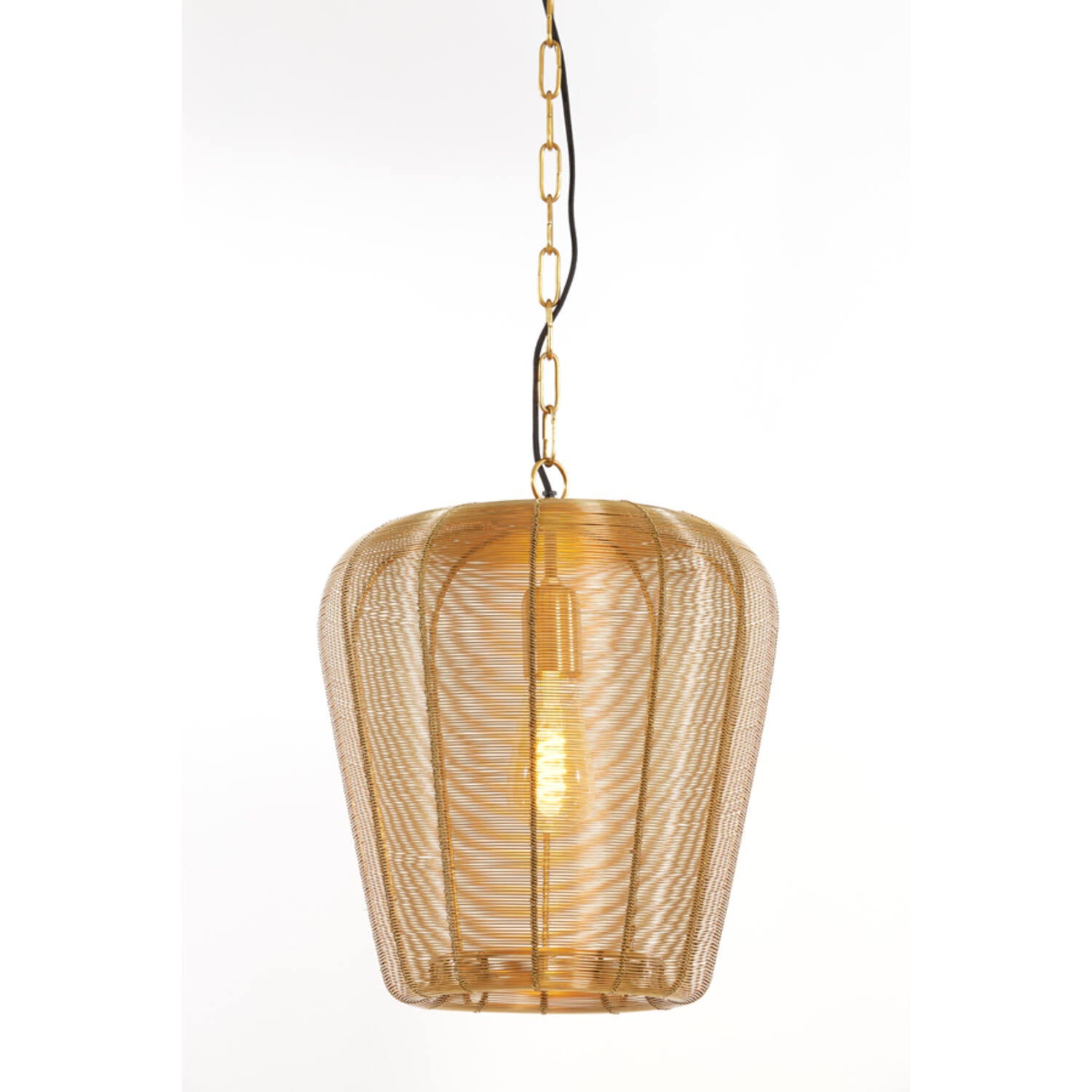 Adeta 1Lt Pendant Matt Black/ Gold - Various Sizes