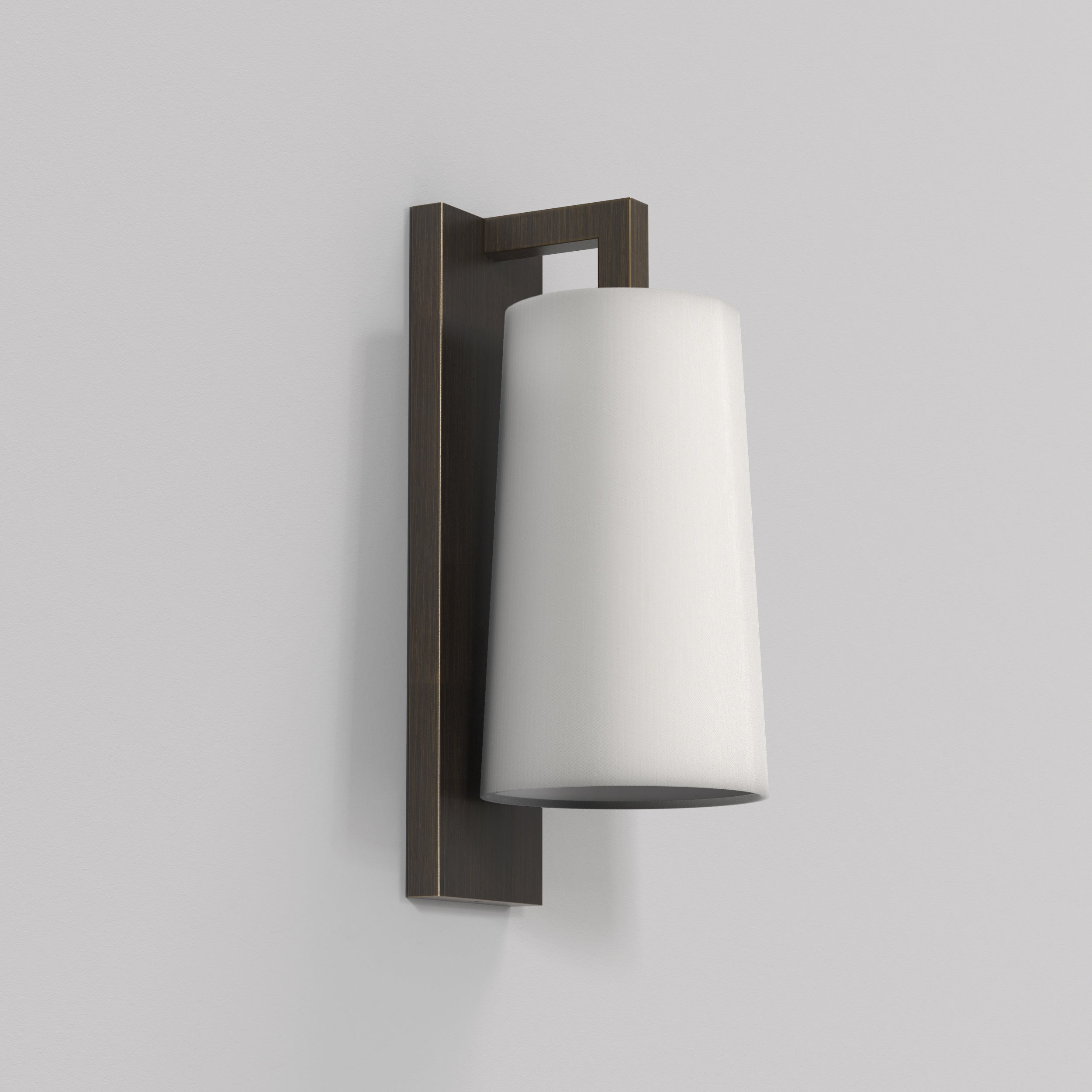 Cone 195 Shade- White/ Natural Brass