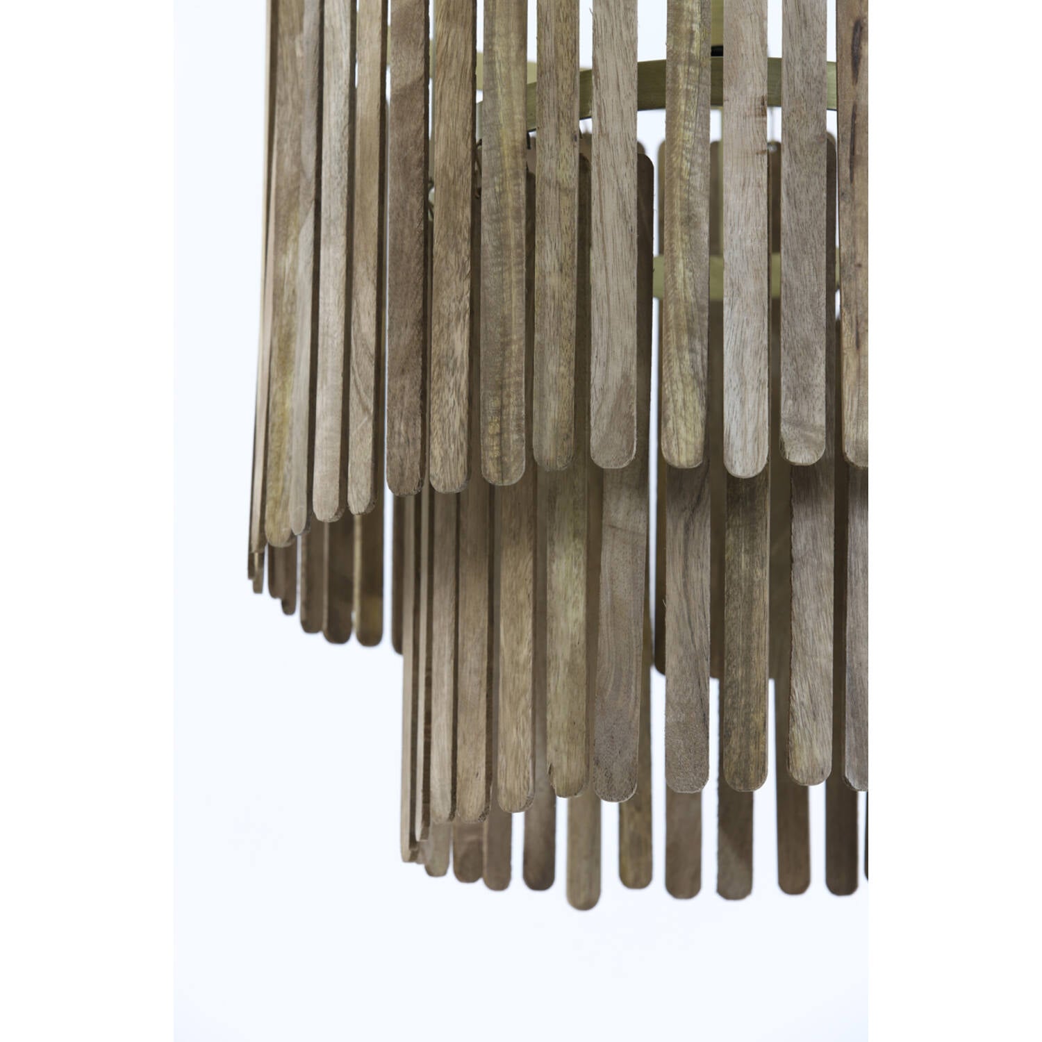 Gularo Hanging lamp- Wood Brown+Bronze