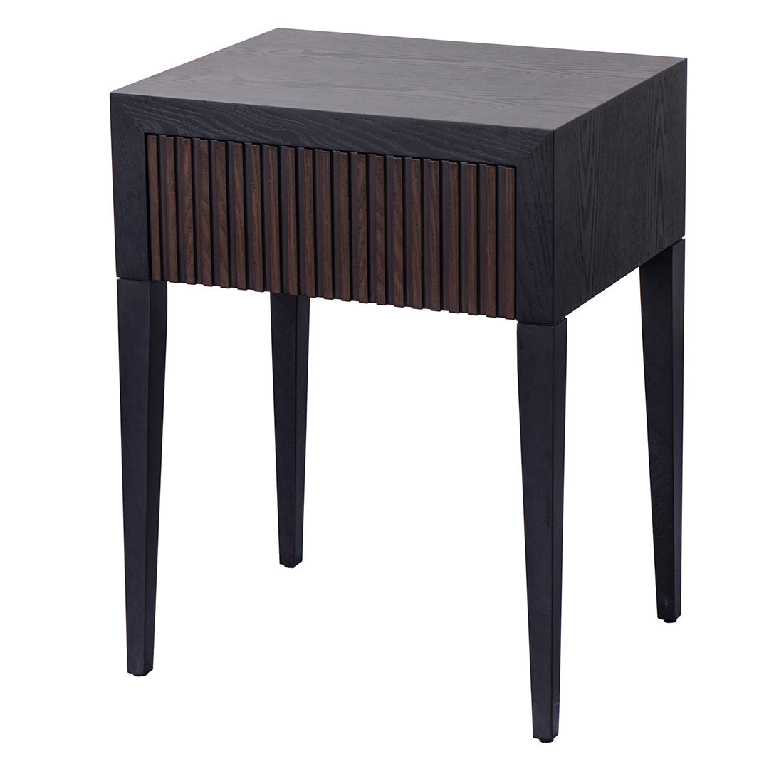 Marans 1 Drawer Side Table - Chocolate
