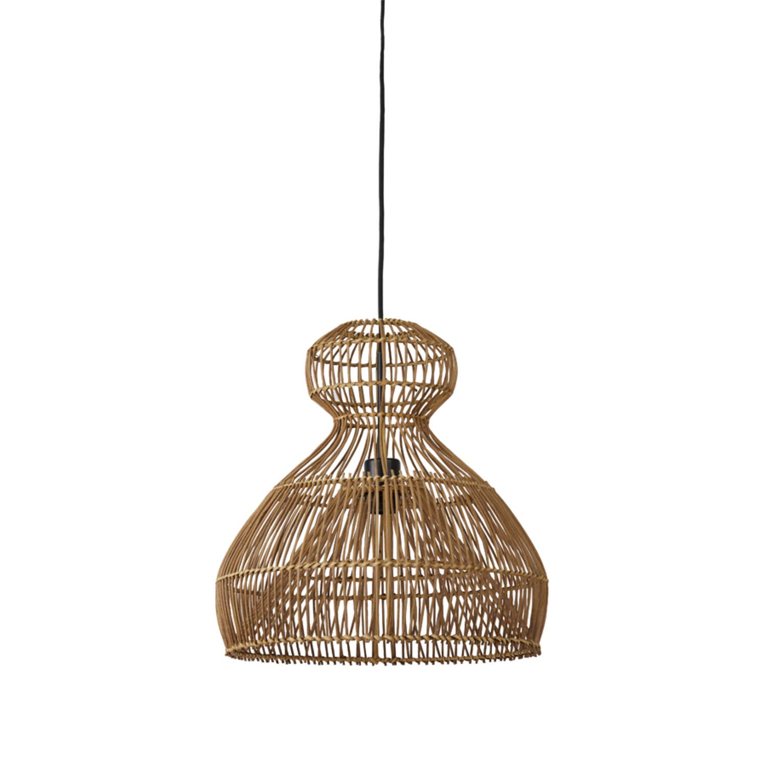 Hanging Lamp Ø41x41 Cm Vime Rattan Dark Brown CLEARANCE