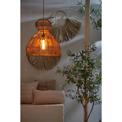 Hanging Lamp Ø41x41 Cm Vime Rattan Dark Brown CLEARANCE