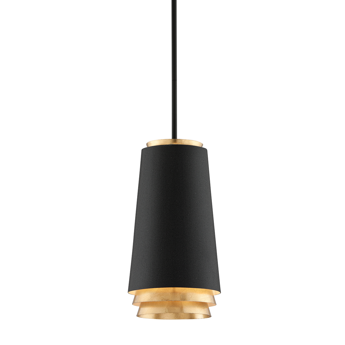 Fahrenheit 1Lt Pendant - Black & Gold Leaf