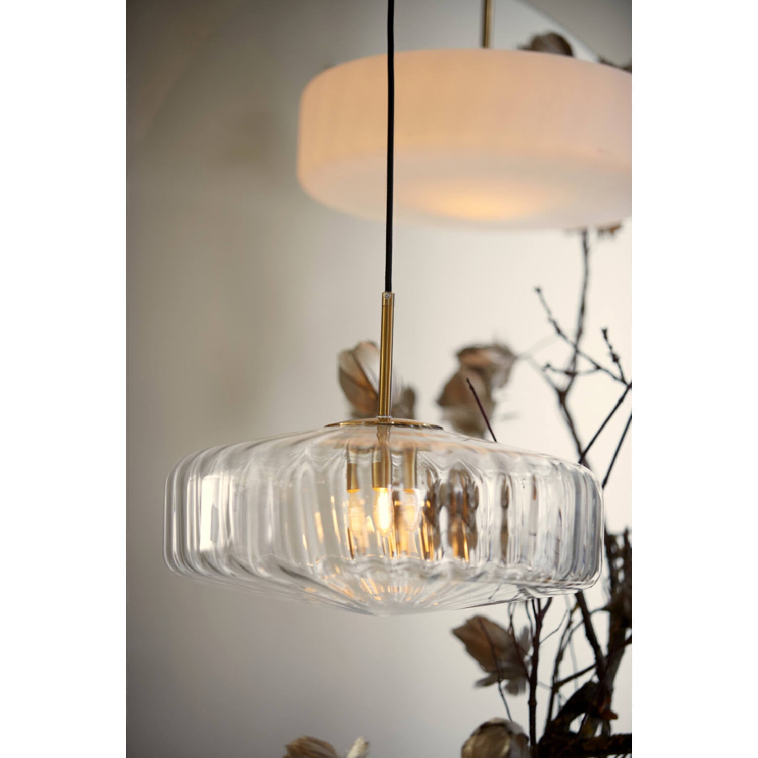 Pleat 30cm/40cm Hanging Lamp- Various Finishes