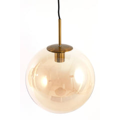 Medina 3Lt Island Pendant - Gold & Amber/Smoked Glass