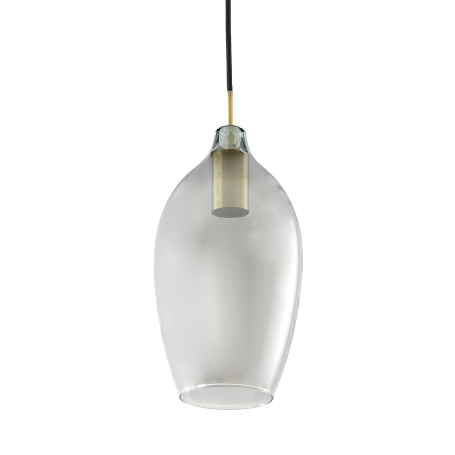 Lukaro 3/5Lt Linear Pendant - Antique Bronze & Smoked Glass