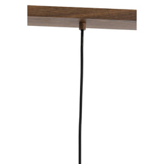 Dania Hanging Lamp 3L 90X22X32cm -  Wood Print Brown+Rope  Finish