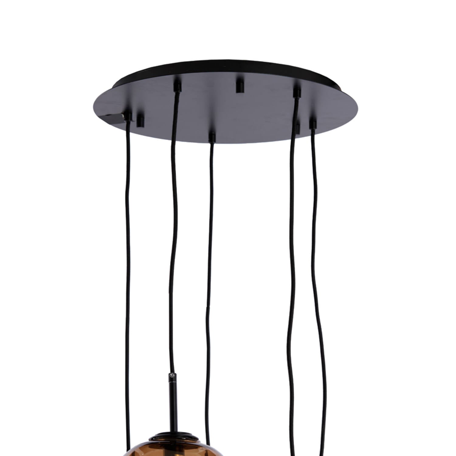 Mezza Hanging Lamp Glass Brown