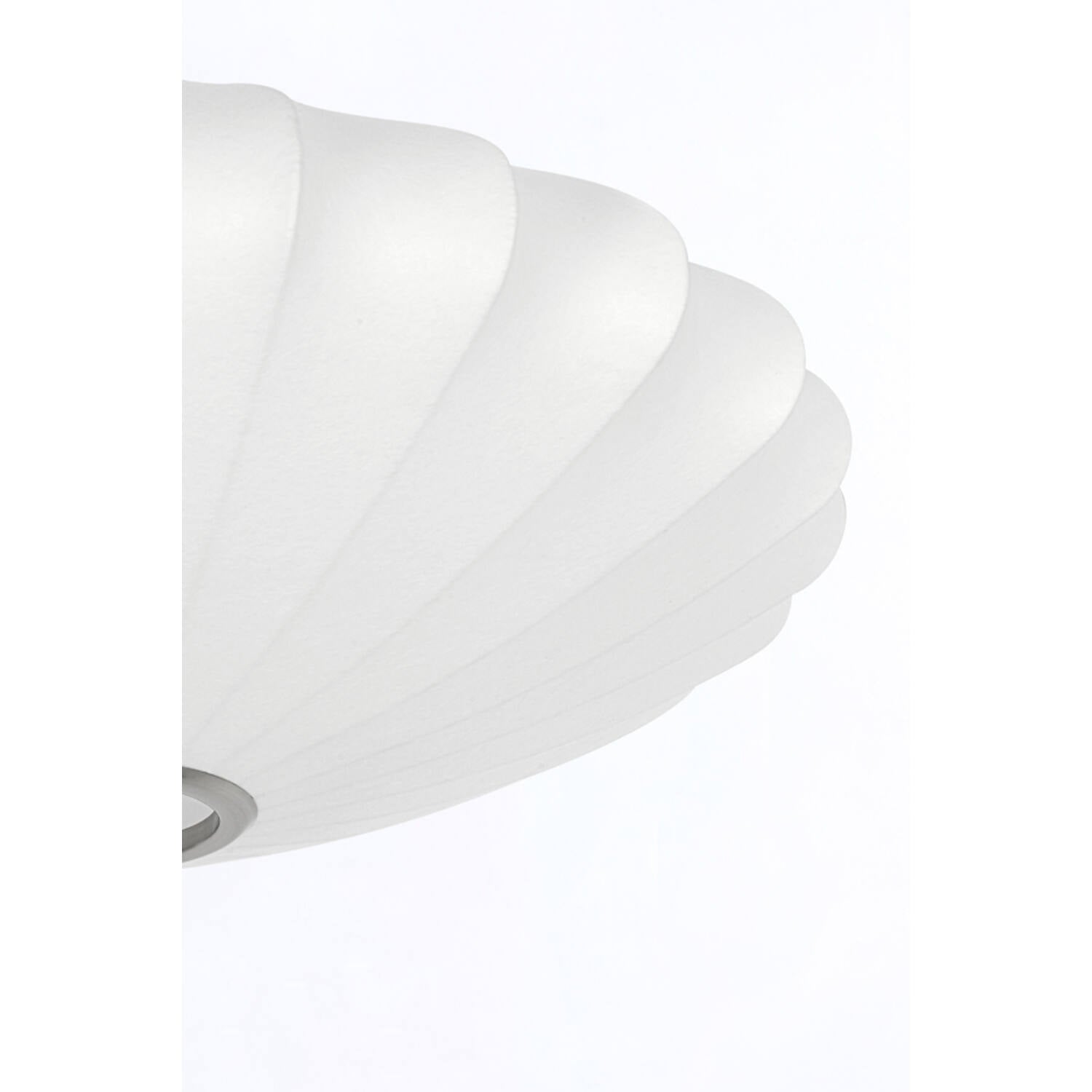 Fay Hanging Shade Light - White/ Brown Finish
