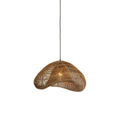 Janzur Hanging Lamp- Rattan Dark Brown