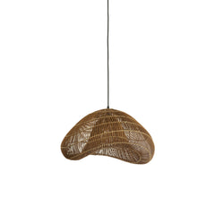 Janzur Hanging Lamp- Rattan Dark Brown