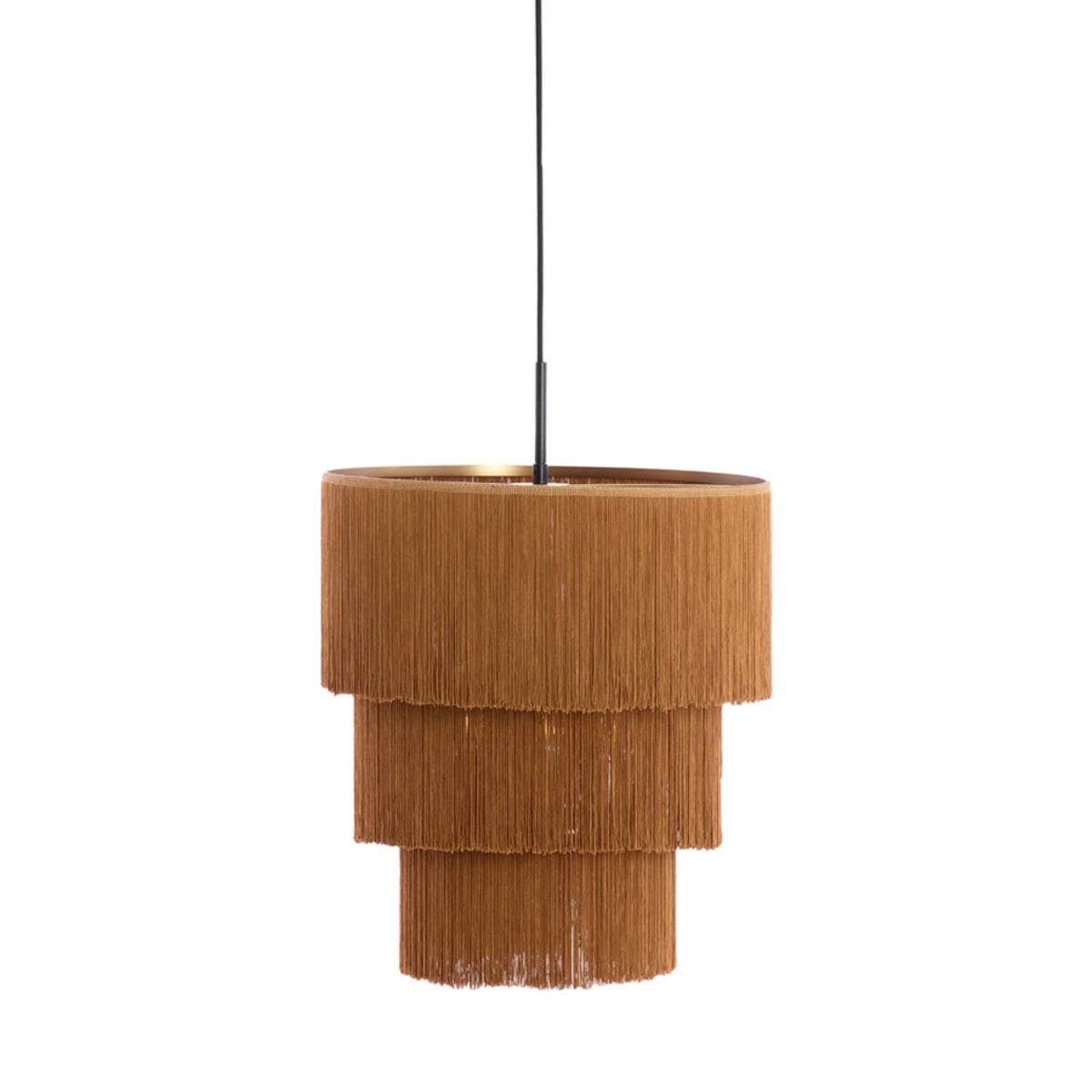 Malaika Hanging Lamp- Brown Finish