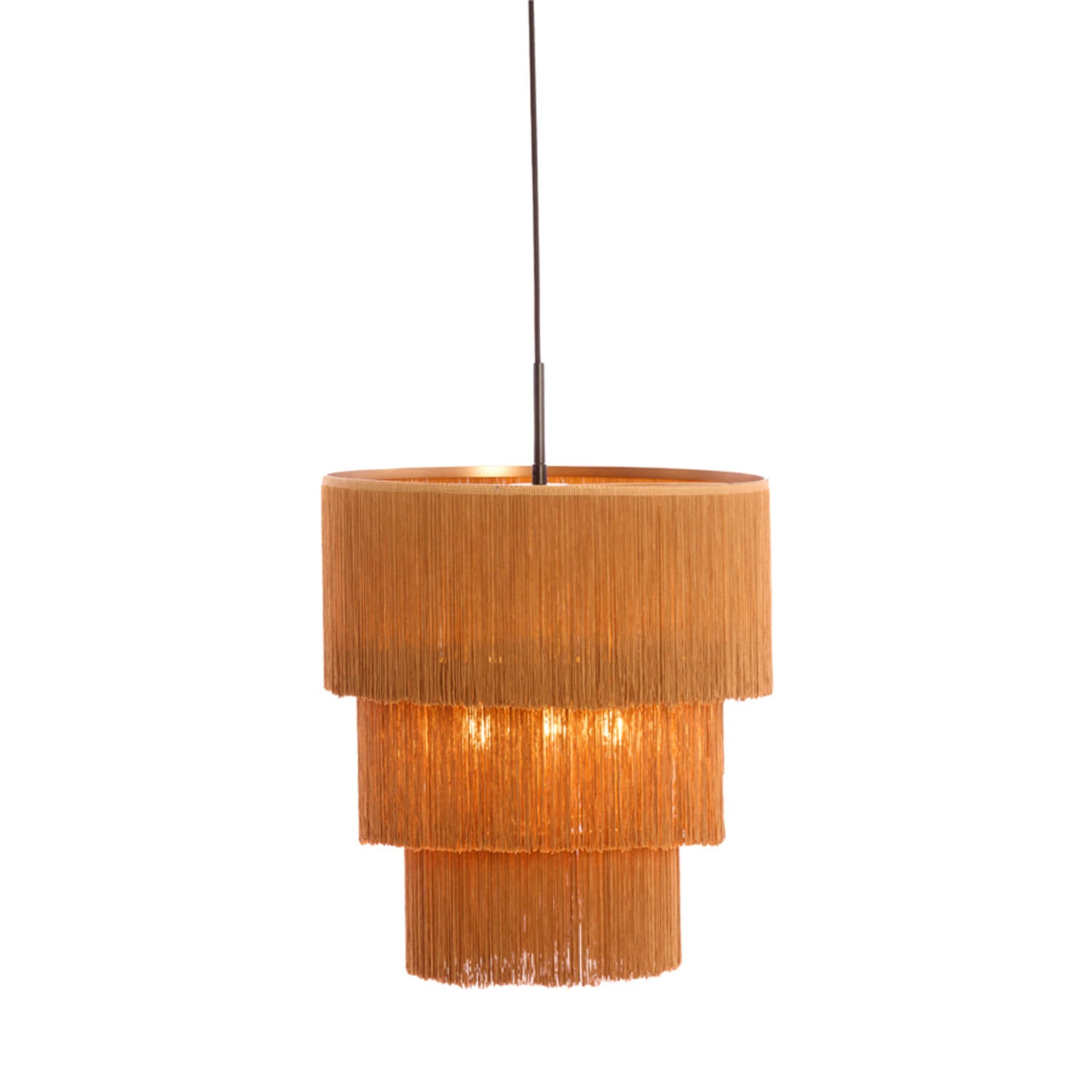 Malaika Hanging Lamp- Brown Finish