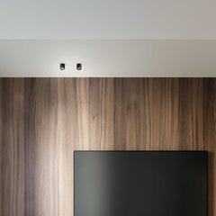 Dot 1Lt Flush LED 3000/4000K Spotlight IP20  - White/Black