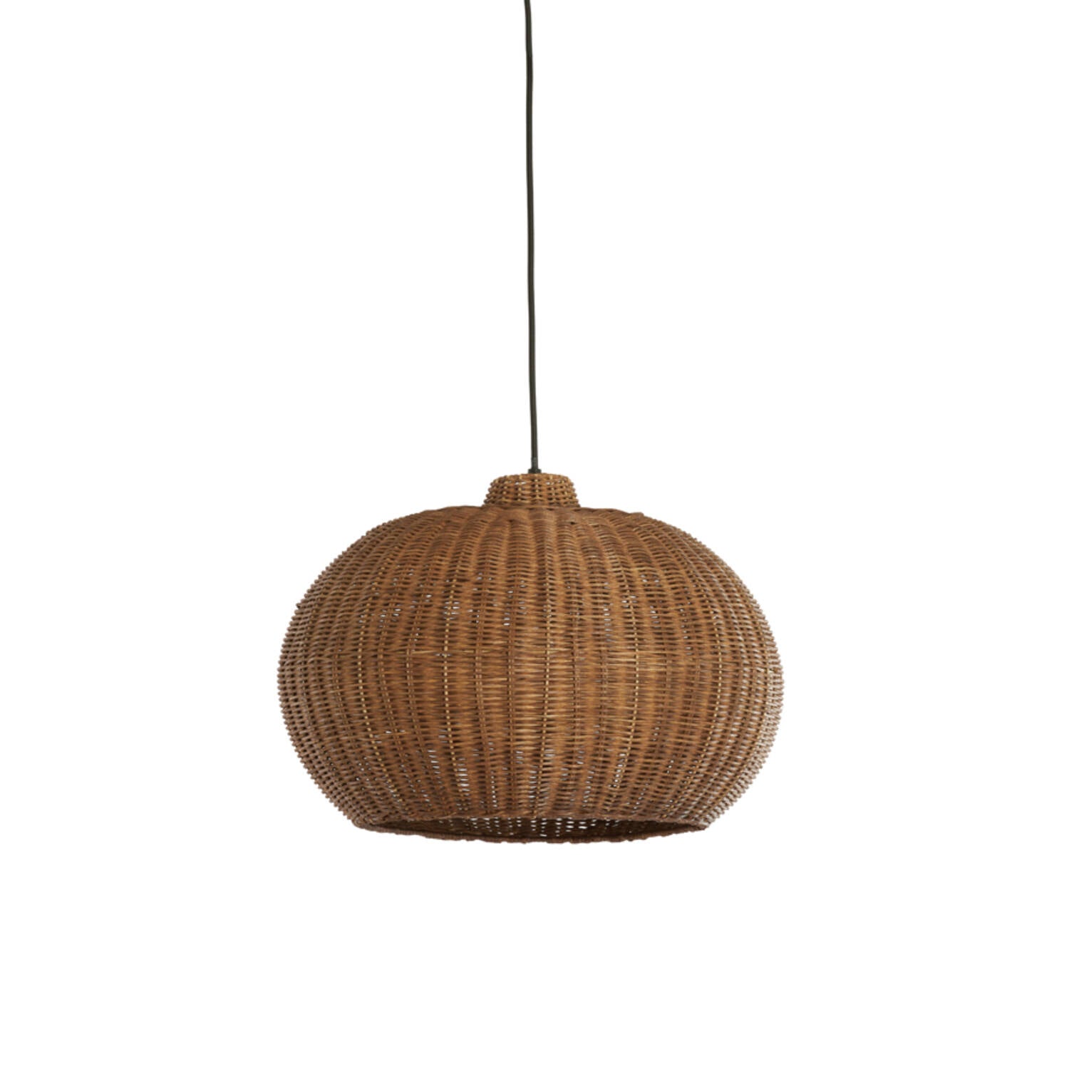 Melzor Hanging Lamp- Rattan Dark Brown