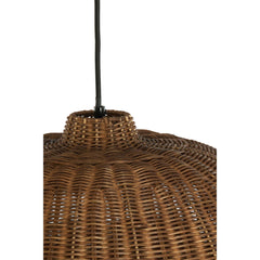 Melzor Hanging Lamp- Rattan Dark Brown