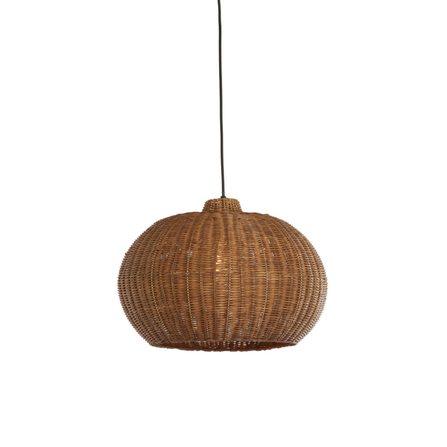 Melzor Hanging Lamp- Rattan Dark Brown