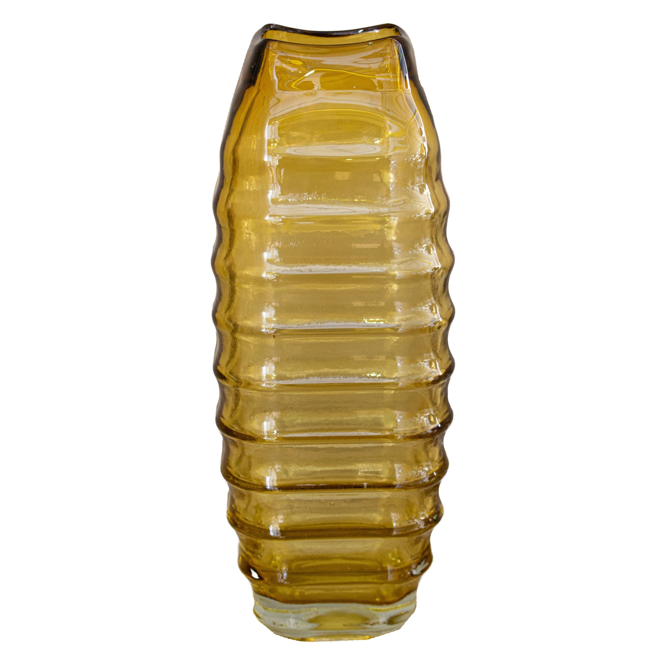 Ellingsen Small/Large Vase - Yellow Glass