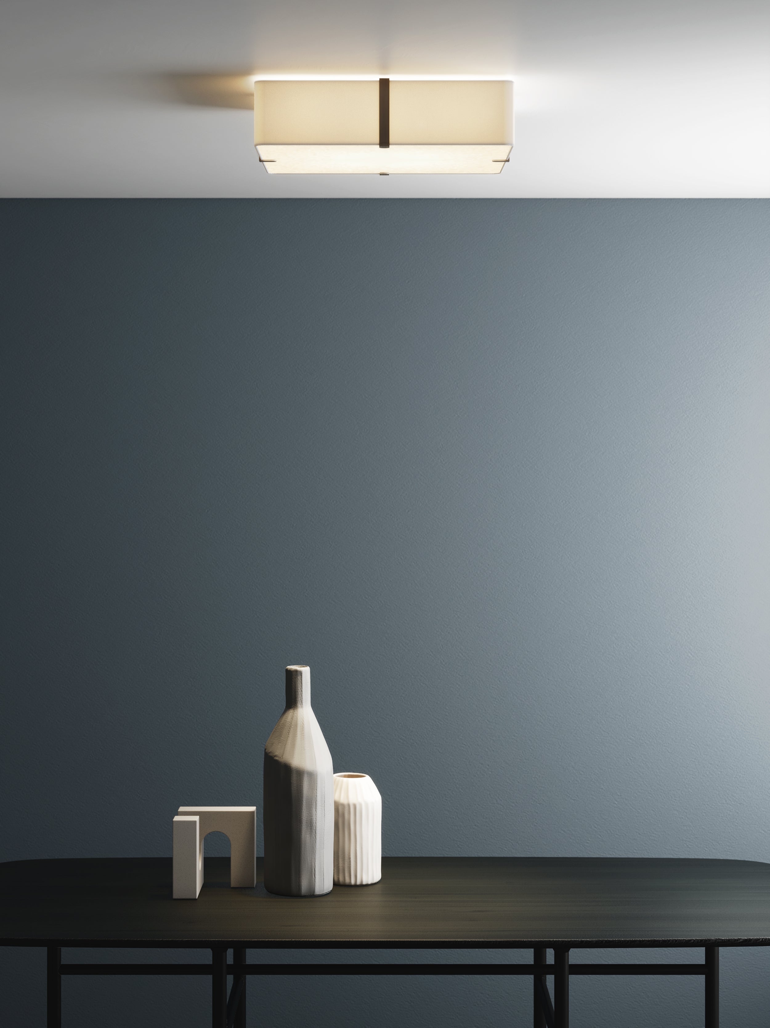 Elba Square 350/500 Shade- White/ Putty Finishes