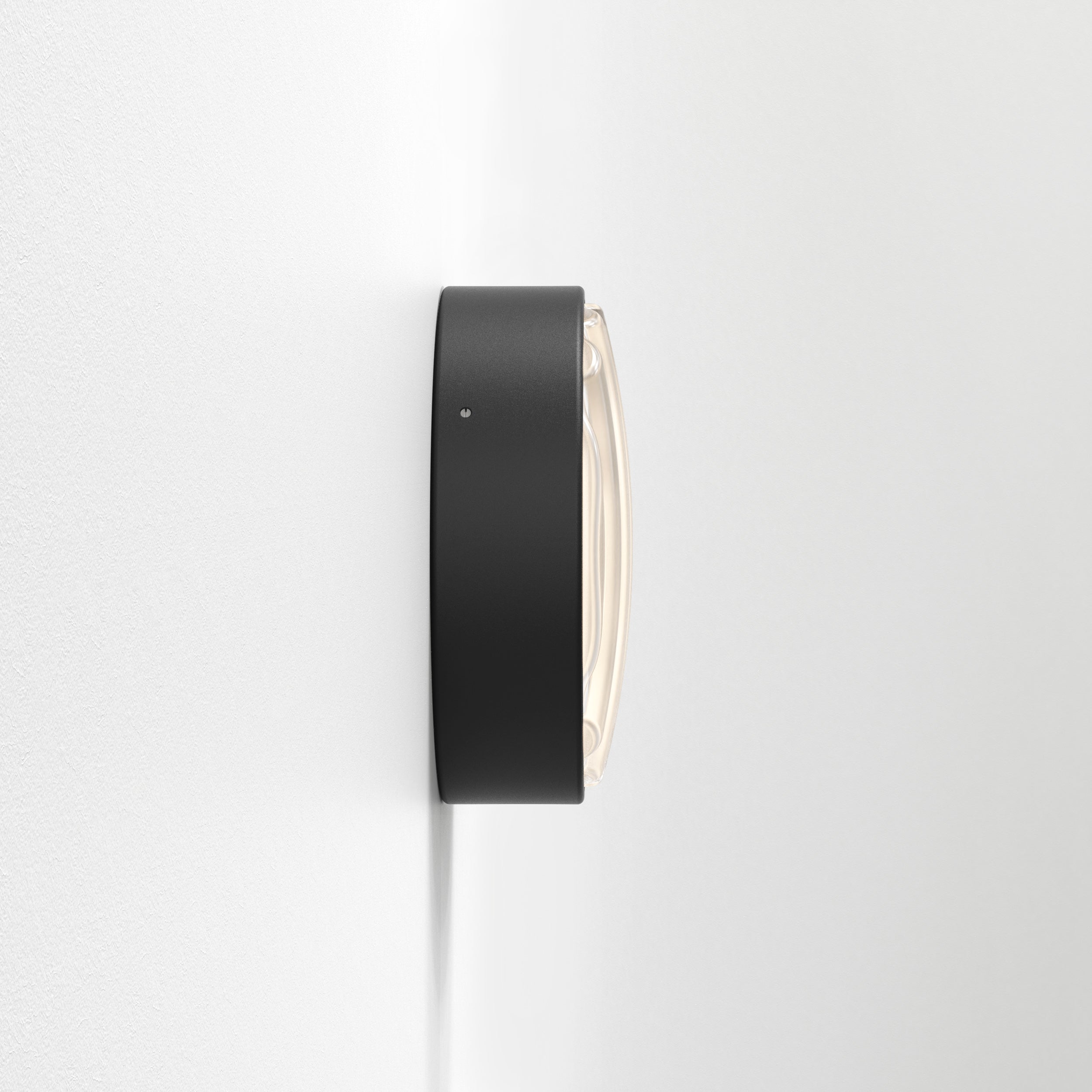 Montreal Round 220/300 Outdoor Wall Light- Black/ Brushed Stainless Steel