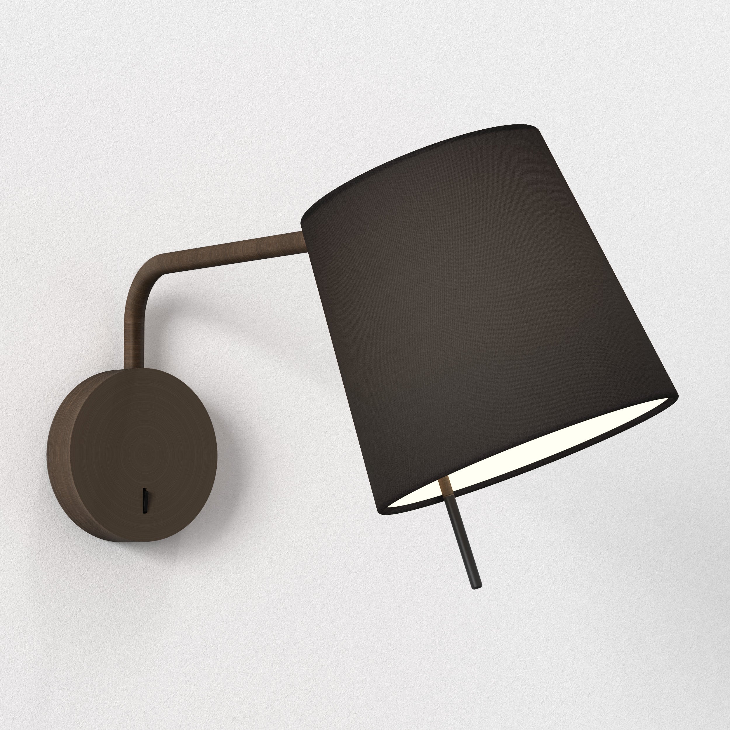 Mitsu Swing Arm Wall Light- Matt Nickel/Bronze