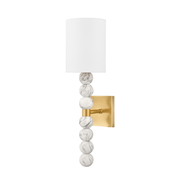 Kodiak 1Lt Wall Sconce - Marble & Brass