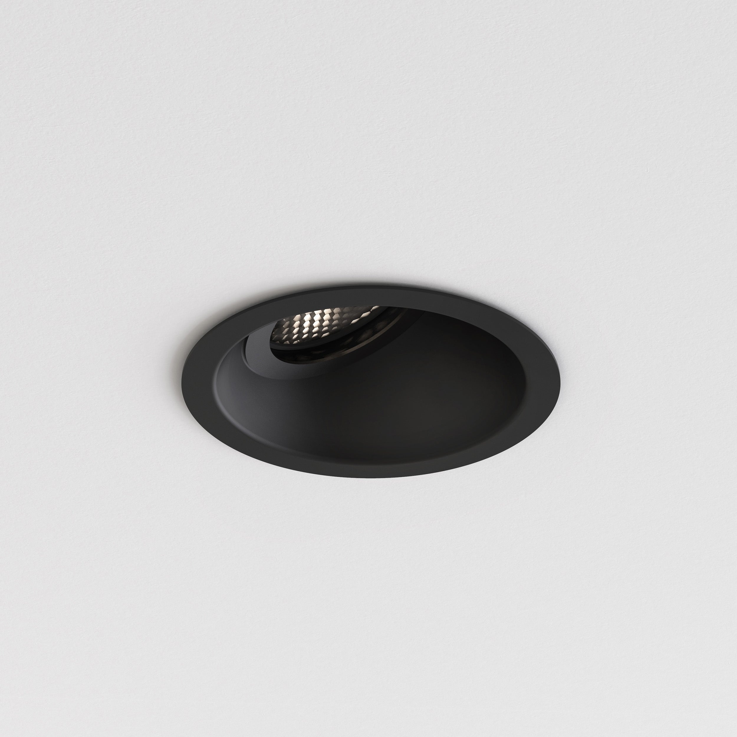 Minima Round/Square IP65 Bathroom Recessed Ceiling Light Various Types - Matt Black/Matt White Finish