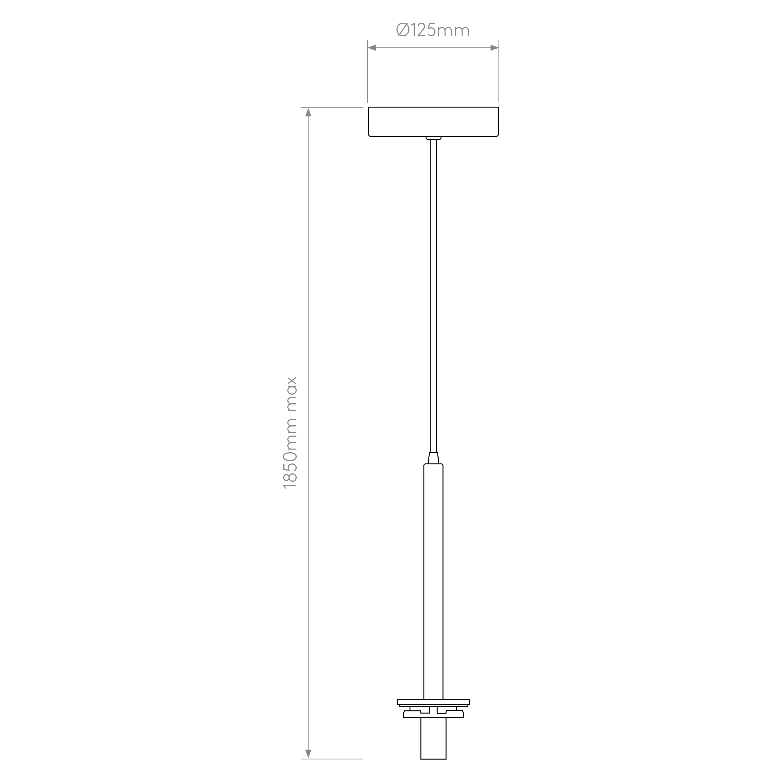 Tacoma Pendant Indoor Pedant in  Various Finishes Base Only G9 IP44