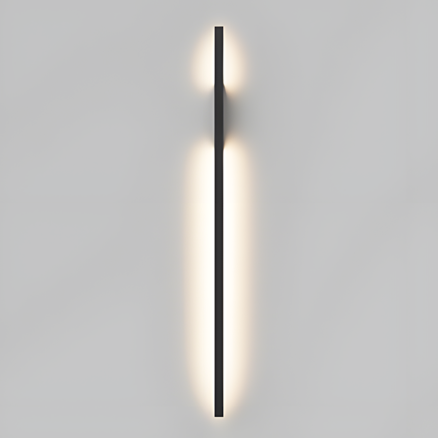 Halo LED Linear Wall Light - Brass/Black