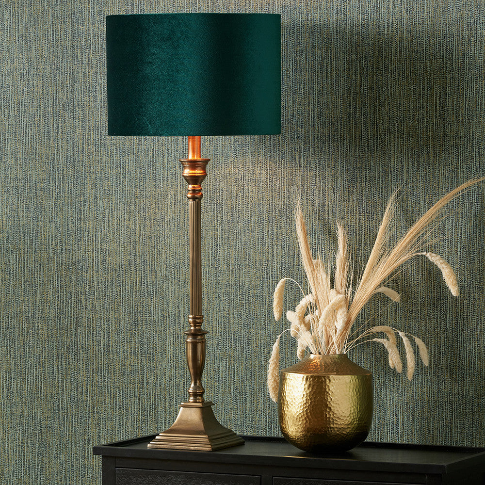 Canterbury Antique Brass Metal Table Lamp  - Base Only