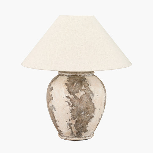 Lulia Table Lamp Base- Antique Finish Stoneware Urn