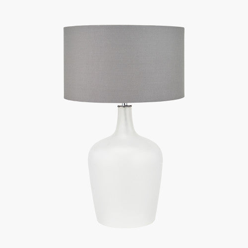 Tamsin Frosted White Glass Table Lamp